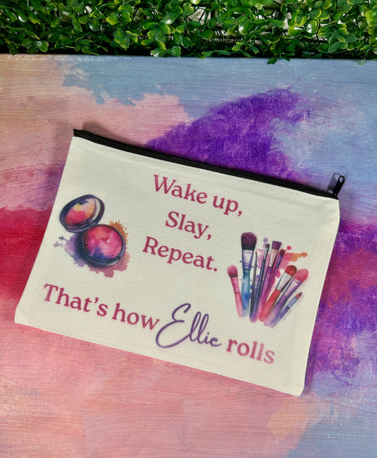Cosmetic Bag - Wake up, Slay, Repeat