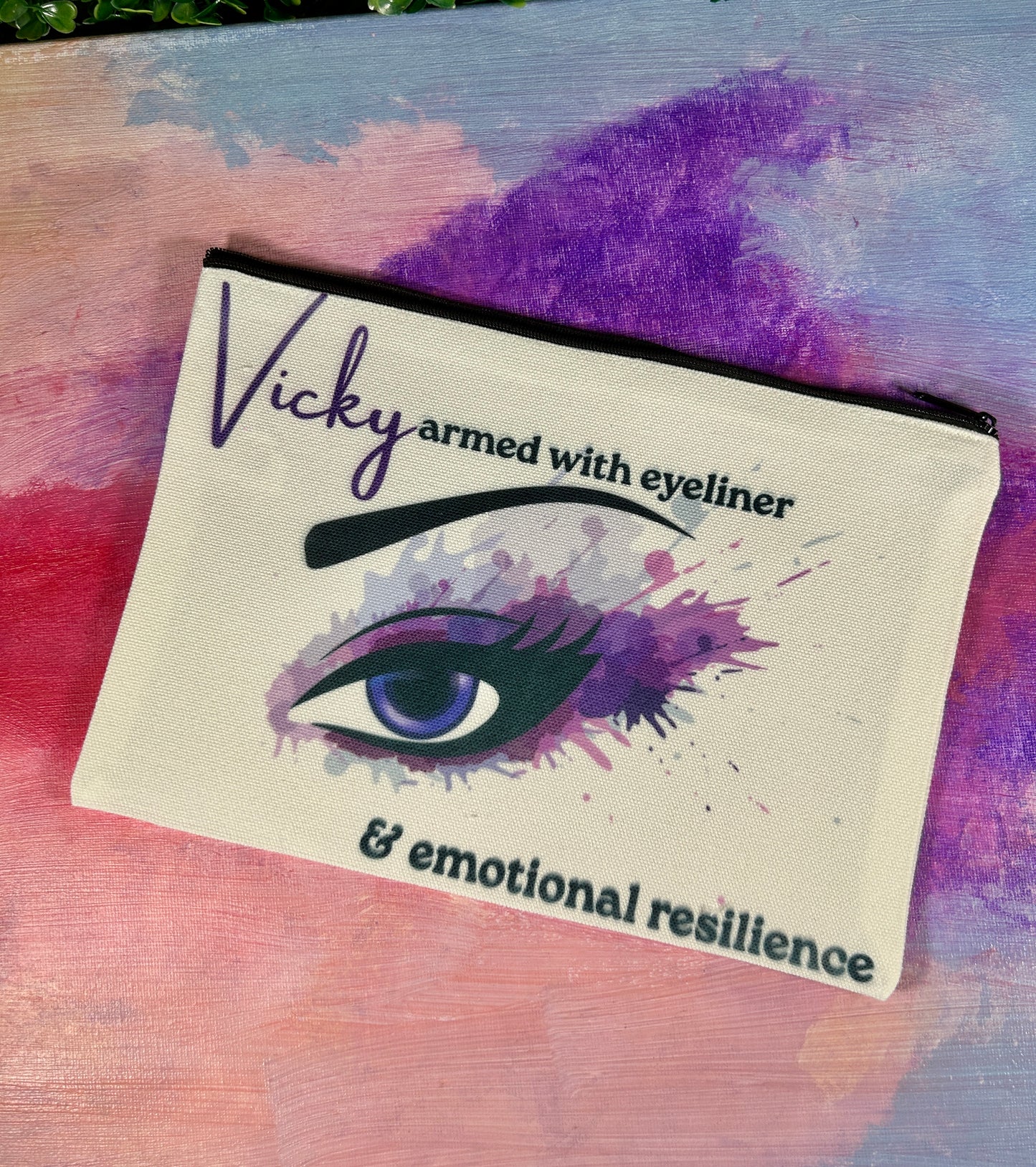 Cosmetic Bag - Armed with Eyeliner