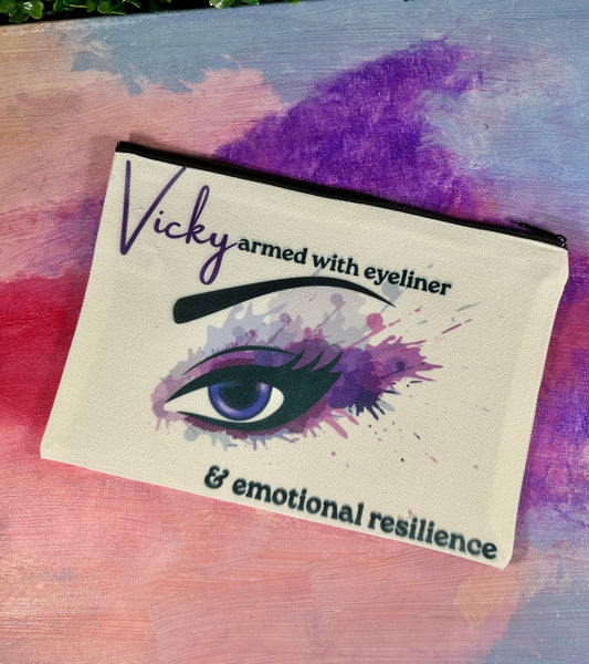Cosmetic Bag - Armed with Eyeliner