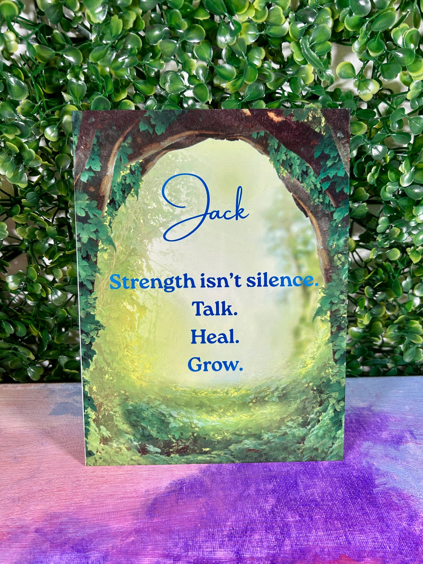 Metal Sign - Strength & Silence
