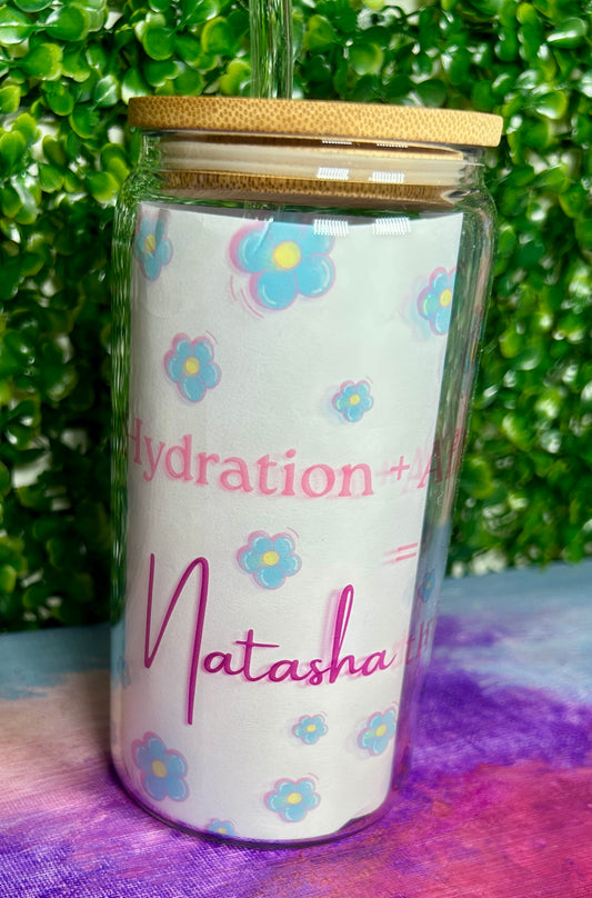 Glass Tumbler - Hydration & Affirmation