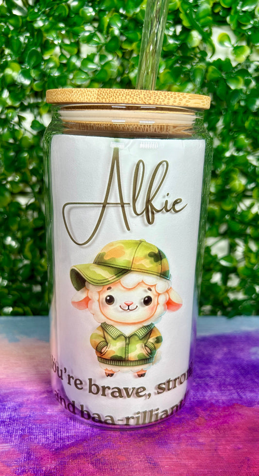 Glass Tumbler - Baa-rilliant